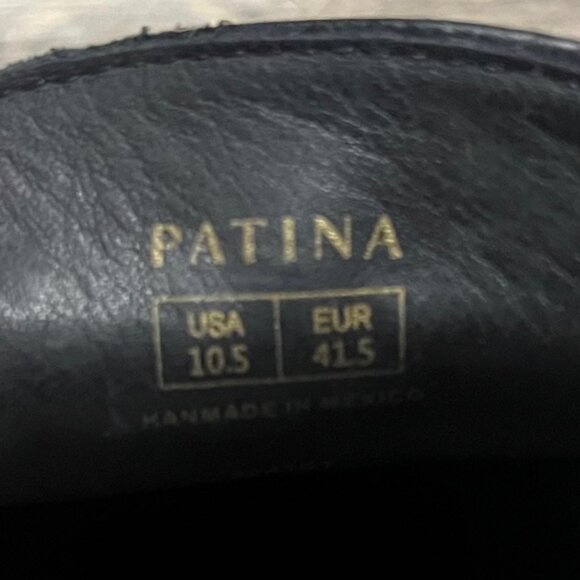 Portland Leather Patina Zoe Chunky Loafers Black Size 10.5 - Picture 6 of 14